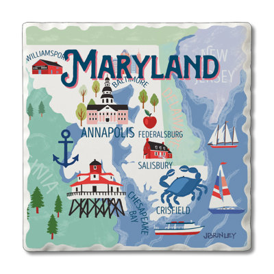 Ensemble de sous-verres 4 pièces Thirstystone Maryland