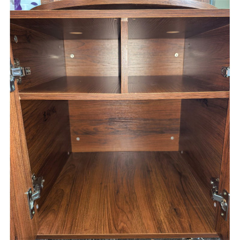 Bibliothèque rotative, Noyer brun, (5 tablettes) H 57 po x l 18,11 po x P 18,11 po