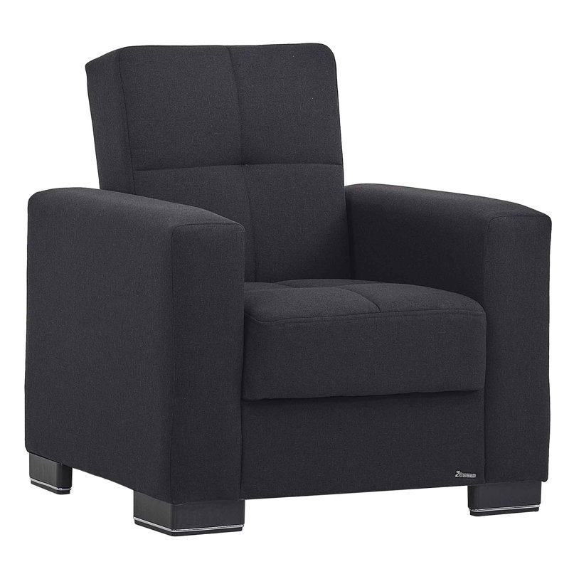 Fauteuil convertible 3-en-1 Annalice Armada, Microfibre bleu foncé