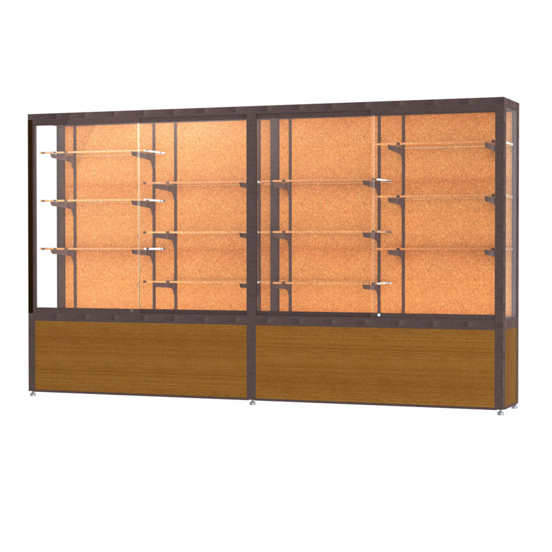 Vitrine en aluminium Défi Series du trophée, Liège, Satin, H 66 po x l 72 po x P 16 po