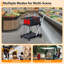 Chariot d'épicerie pliable à 2 niveaux avec cage de rangement - Chariot roulant pliable, chariot polyvalent portatif-126186030