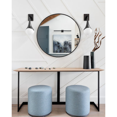 Round Mirror, Large Circle Mirror for Wall, Round Bathroom Mirror for Living Room