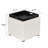 Akifa Corduroy Storage Ottoman with Tray Top-1860622615