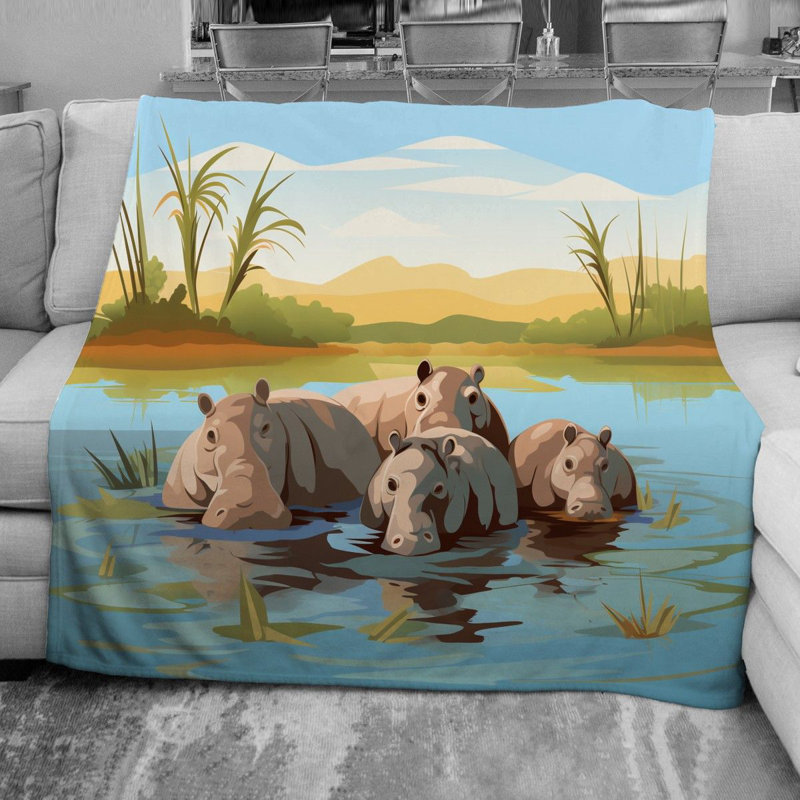  Couverture polaire Hippo, Simple