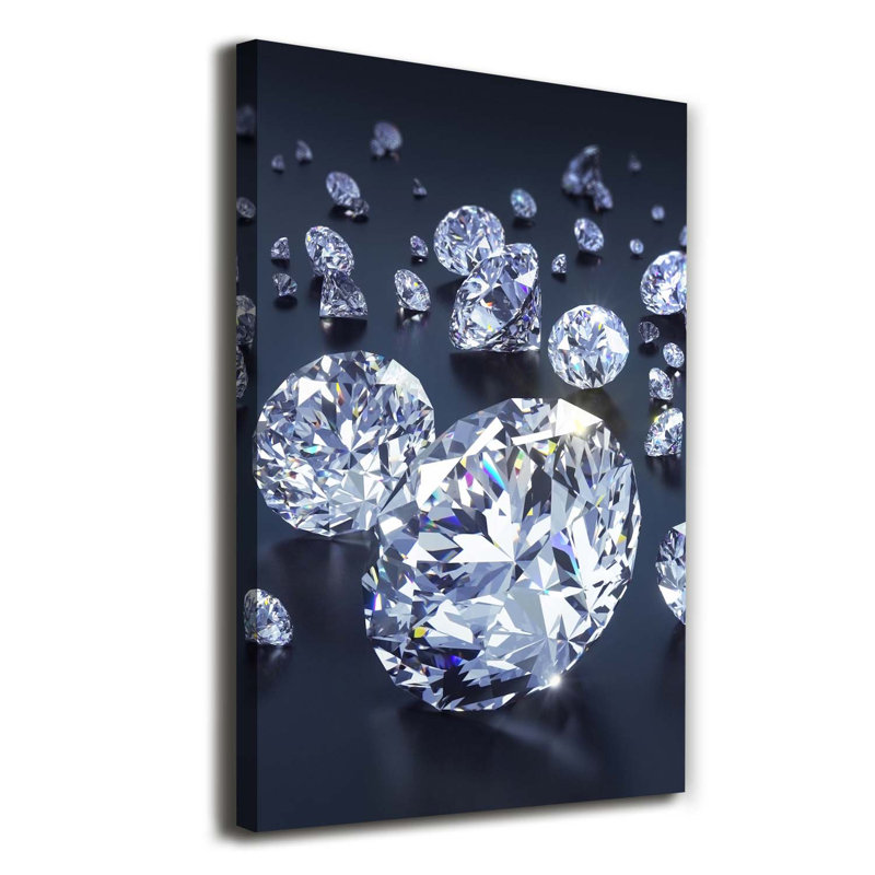 Diamonds - Wrapped Canvas Print
