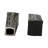 Modern Textured Decorative Bookends and Flower Vase - Stylish Bookshelf Decor Organizer for Shelfs, Home, or Tabletop Accent Decor - Set of 2, 8" Black and Silver