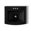 Lavabo de salle de bain rectangulaire encastré en porcelaine vitreuse avec trop-plein Archer®-10940430-19195597