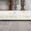 Tapis blanc / gris à poils longs Pele-1632190552