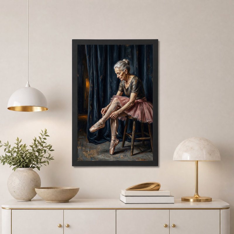 Art mural sur toile Tutu rose, H 24 po x l 16 po