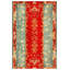 Tapis de polyester oriental vert en coton imprimé à la machine Susan-1674679003