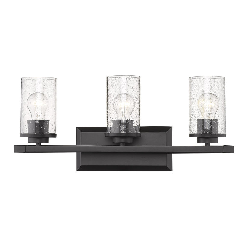 Éclairage pour meuble-lavabo 3 lumières Skegness, Noir mat