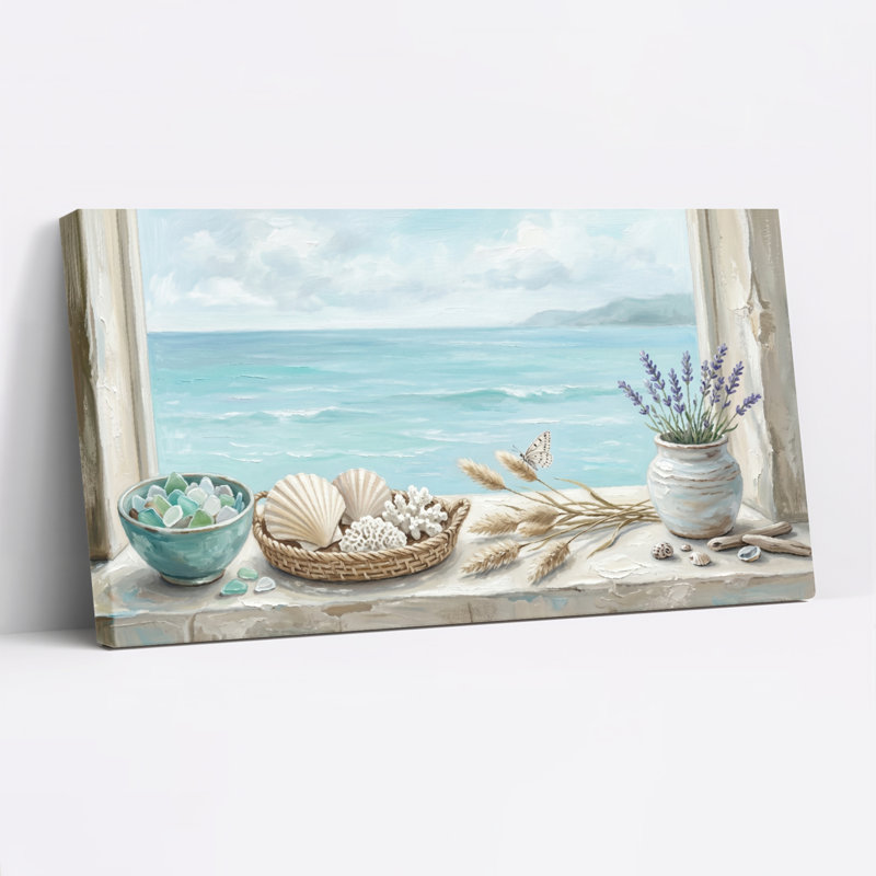 «Coastal Still Life», reproduction d'art sur toile, ensemble de 1, Toile tendue, L 32 po x H 16 po