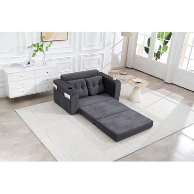 Convertible Sofa Bed,Expandable Double Sofa Bed, 2 In 1 Convertible Sofa Bed, Fold Out Floor Couch With Pillows For Living Room Bedroom Lounge