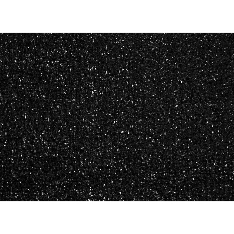 Garland Rug Artificial Grass 5 ft. x 8 ft. Large Indoor/Outdoor Area Rug Black, Rectangle 5' x 8'