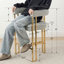 Tabouret de comptoir 25 po en chenille 25 po (ensemble de 2)-813395242