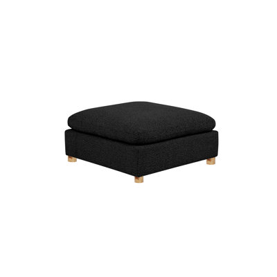 Repose-pieds modulaire en tissu Teddy Boucle