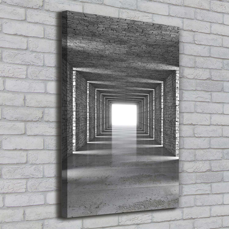 Brick Tunnel - Wrapped Canvas Print
