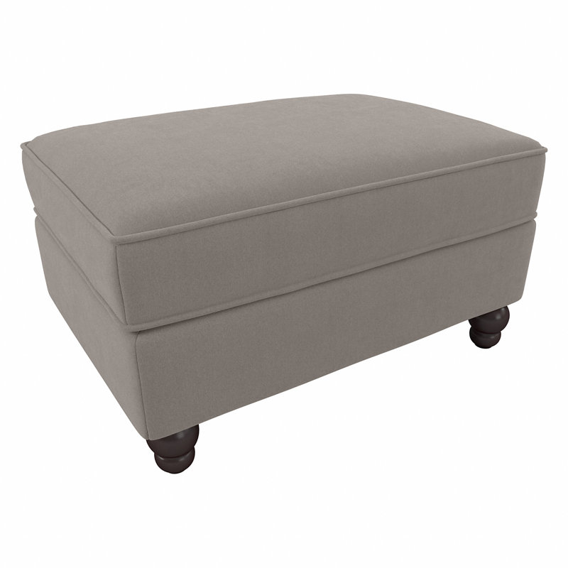 Repose-pieds de rangement rectangulaire Atifah, Beige