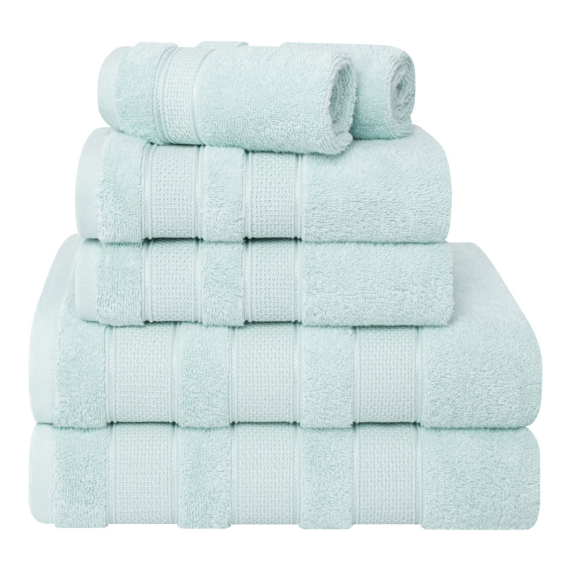 Ensemble 6 serviettes de bain Karani, Menthe