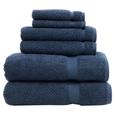 Ensemble de 6 serviettes en coton turc Clara