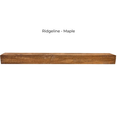 Manteau de foyer et étagères en béton incombustible Ridgeline Sequoia de 60 pouces