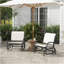 Ensemble de 2 fauteuils oscillants oscillants Outsunny Porch