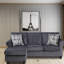 Canapé et chaise longue réversible de 86 po Alinda-526581537