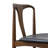 Arco Leather Dining Chair with Solid Wood Frame