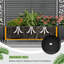 Lit de jardin surélevé en métal avec treillis H 72 po x l 141 po x P 16 po