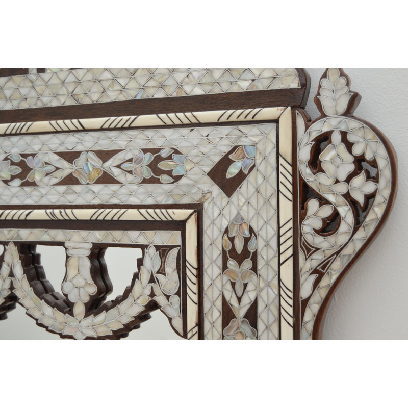 Damascene Flat Coquillage Wall Mirror