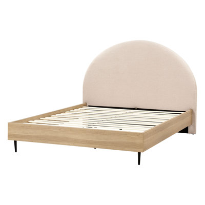 Bed Boucle MILLAY 200 cm Beige