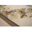 Tapis à tissage plat rétro Aubusson, treillis ivoire 9 pi 0 po x 12 pi 0 po