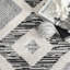 Tapis à motif géométrique gris Warthen-56025672