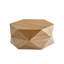 Table basse de 36,61 po de style rétro avec plateau rabattable Polygon, avec plateau rabattable pour un accès pratique, rangement caché, table basse cylindrique en placage de bois massif avec rangement pour le salon, la chambre à coucher et le bureau, naturel-398753455