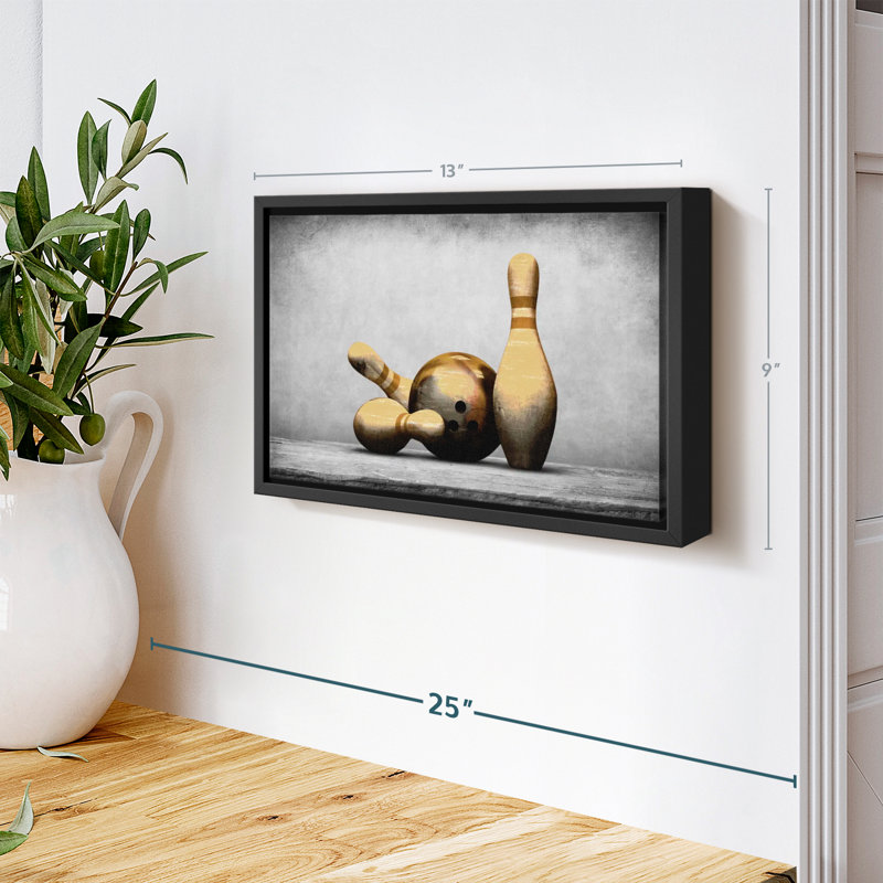 Impression sur toile texturée Bowling, H 9 po x l 13 po