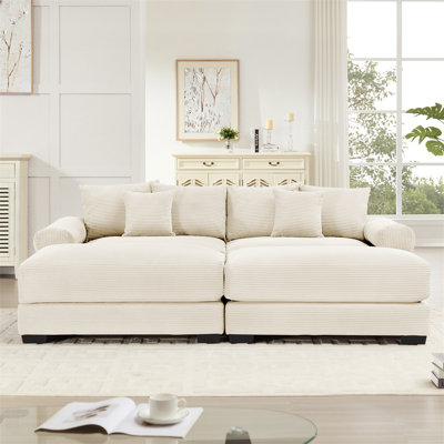 2 Seater Sofa with 2 Ottoman