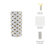 Stoneware Decorative Vase with Textured Raised Rectangular Stud Accents and Cylindrical Silhouette-753683562