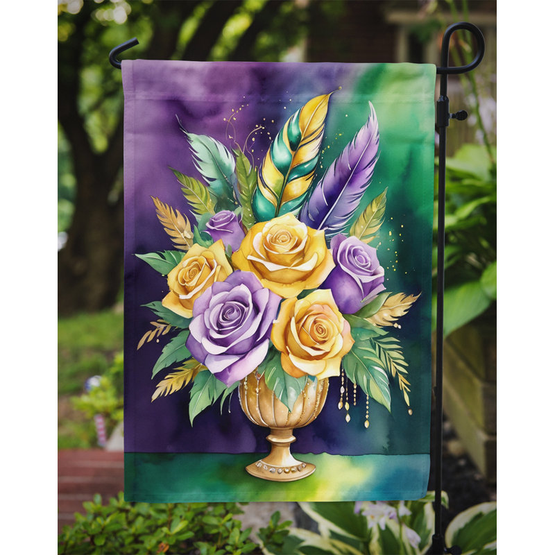 Drapeau de jardin double en polyester H 15,5 po x l 11,25 po