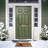 Kate Aurora Christmas Winter Wonderland Cardinal & Snowflakes Bristled Outdoor Welcome Mat - 18"X30"