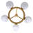 Aira 5 - Light Dimmable Wagon Wheel Chandelier