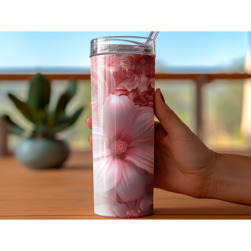 Choose Handmade Tumblers 591 mL Vacuum Insulated Stainless Steel (18/8) Travel Tumbler with Straw