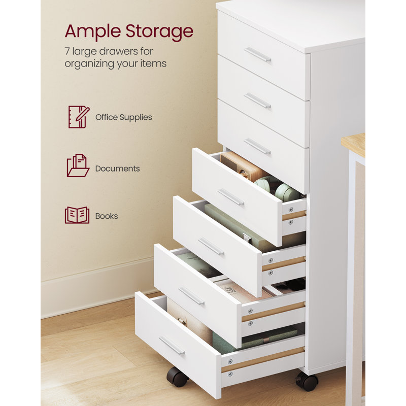 42cm Wide 7 -Drawer File Cabinet