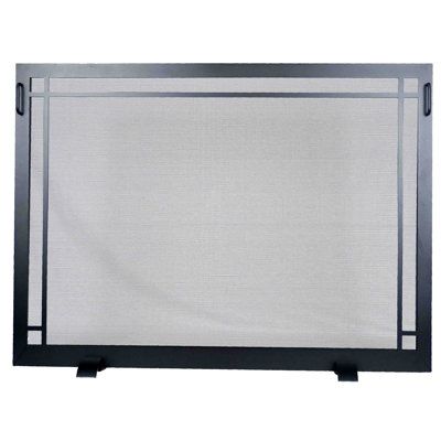 1 Panel Steel Fireplace Screen