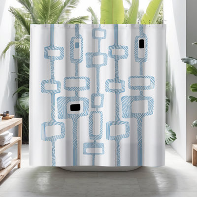 Nyra Abstract Shower Curtain