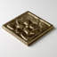 3" x 3" Metal Lotus Decorative Tile Insert-71050216