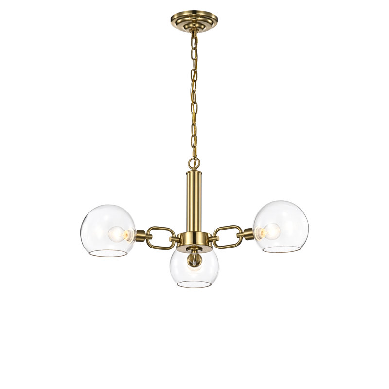 Lustre linéaire moderne à 3 lumières DEL Spoutnik