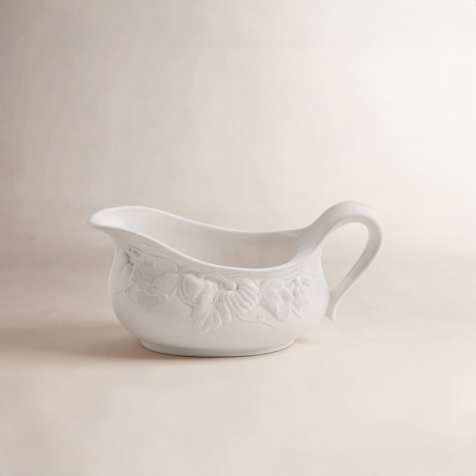 Pumpkin Leaf Ceramic Creamer Bowl