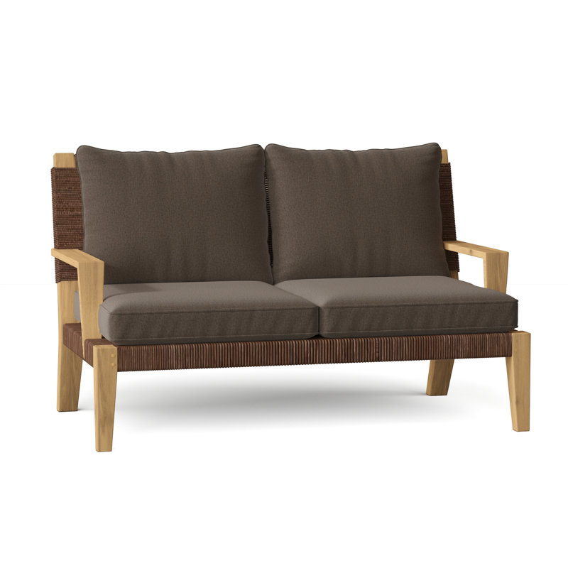 Hadley Outdoor 2 - Seat Loveseat, Ash, Hadley Hemp