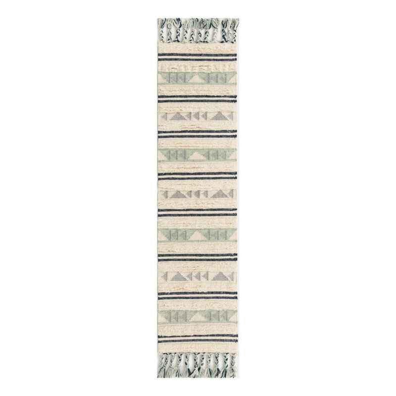 Tapis siphon Mesa Aquamarine_Unique Loom, Tapis de couloir 2 pi 2 po x 8 pi 2 po