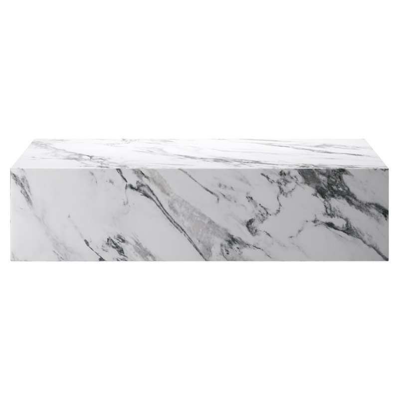 Table basse David Contract, Blanc, Marbre